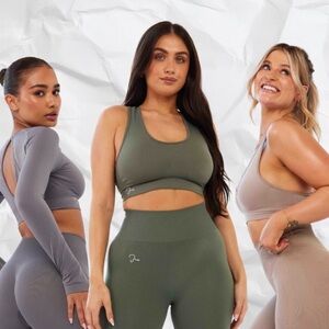 Bluee by Meggan Grubb Olive Green Scoop Neck Bra - XS